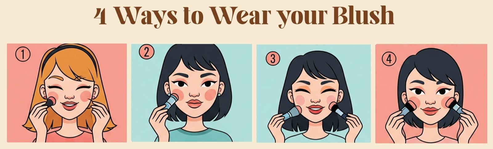 One Face, Four Shapes: Blush Placement Reel Guide